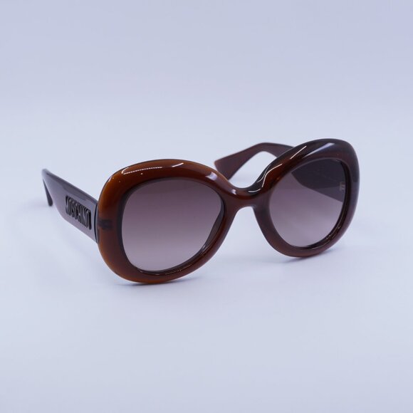 Moschino MOS162/S 009Q HA Sunglasses Brown Butterfly Frame, Brown Lenses main image 5